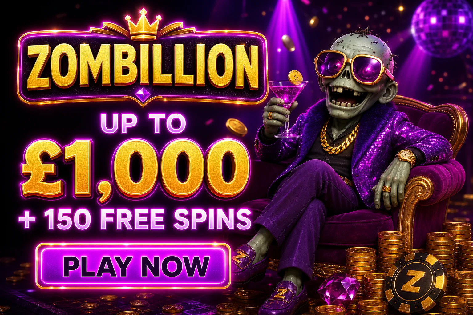 Zombillion casino promotion